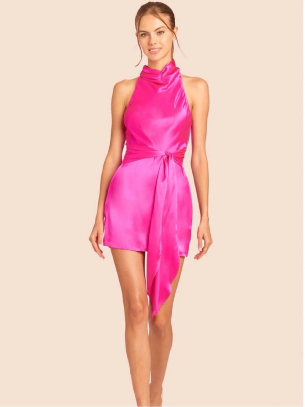 Amanda Uprichard Sandrine Dress in Pink